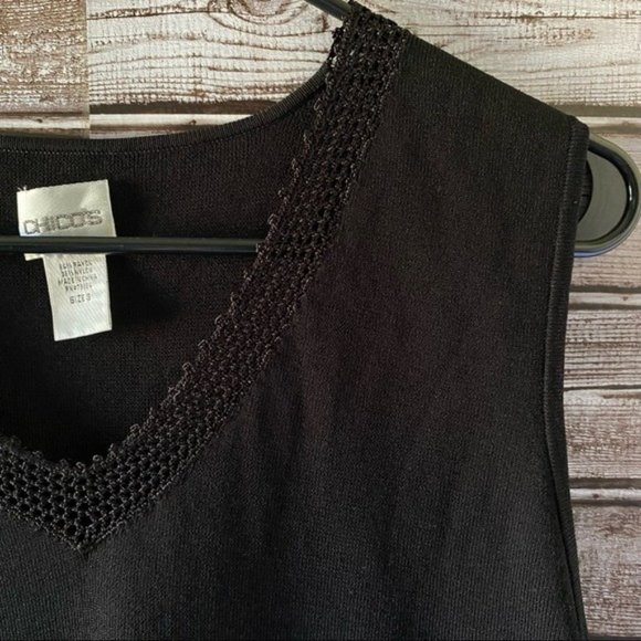 Chico's Sleeveless Knit Top/Sweater Size 3‎ - Picture 3 of 6